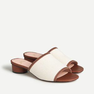 J. Crew Slip On Slides with Heel